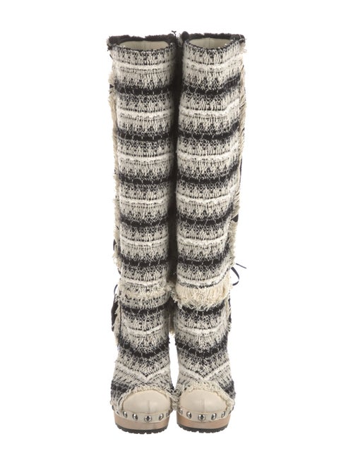 Chanel 2010 Interlocking CC Logo Boots
