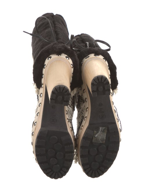 Chanel 2010 Interlocking CC Logo Boots