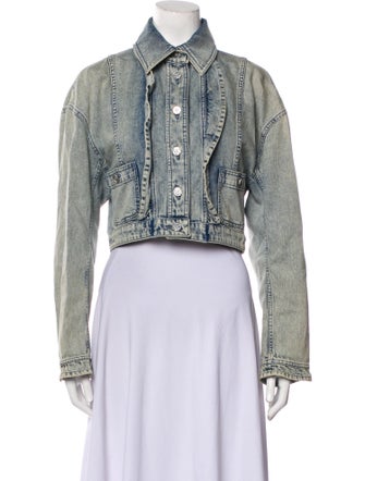 Chanel 2022 Striped Denim Jacket w/Tags