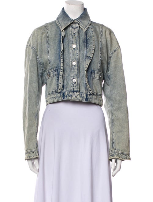 Chanel 2022 Striped Denim Jacket w/Tags