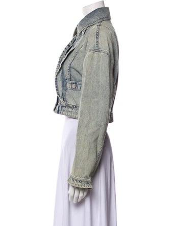 Chanel 2022 Striped Denim Jacket w/Tags