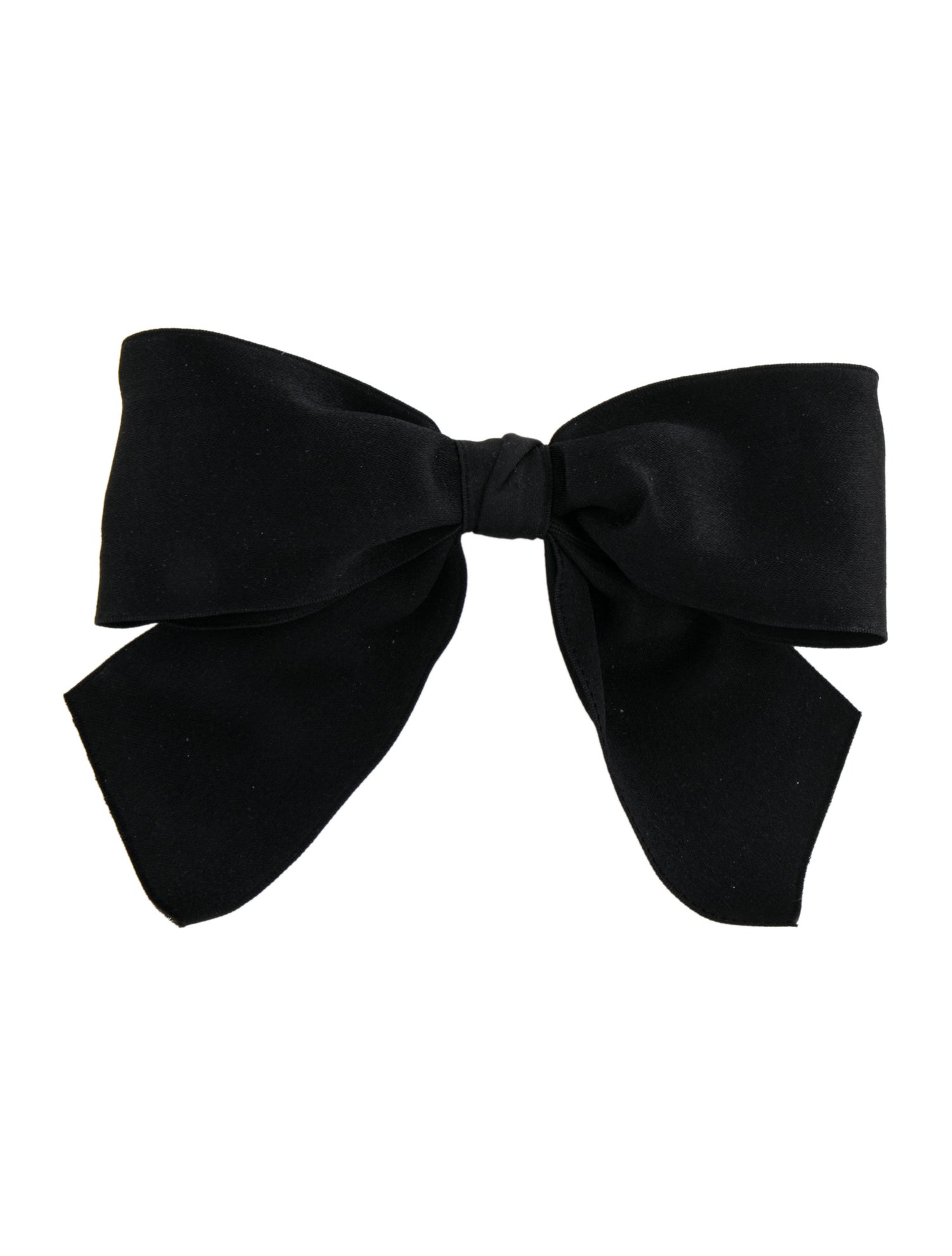 Chanel Satin Bow Hair Clip Black Hair Accessories, Accessories CHA1115105 The RealReal