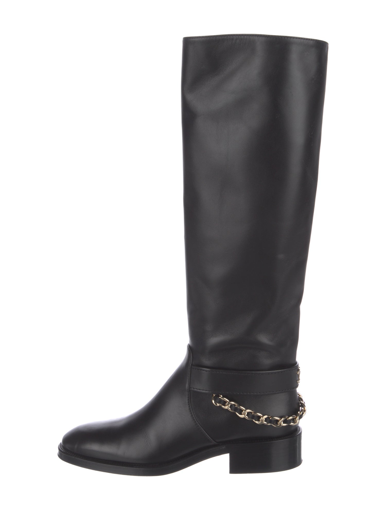 Chanel 2022 Interlocking CC Logo Riding Boots
