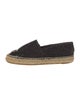 Chanel Interlocking CC Logo Tweed Espadrilles