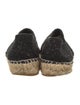 Chanel Interlocking CC Logo Tweed Espadrilles