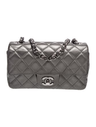 Chanel Metallic Rectangular Mini Classic Flap Bag