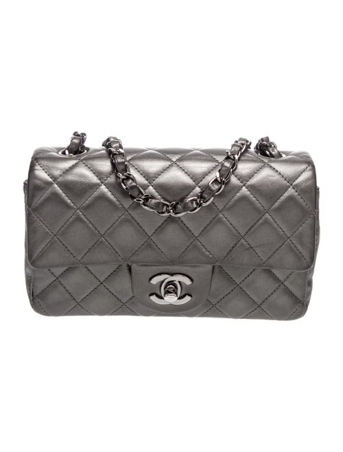 Chanel Metallic Rectangular Mini Classic Flap Bag
