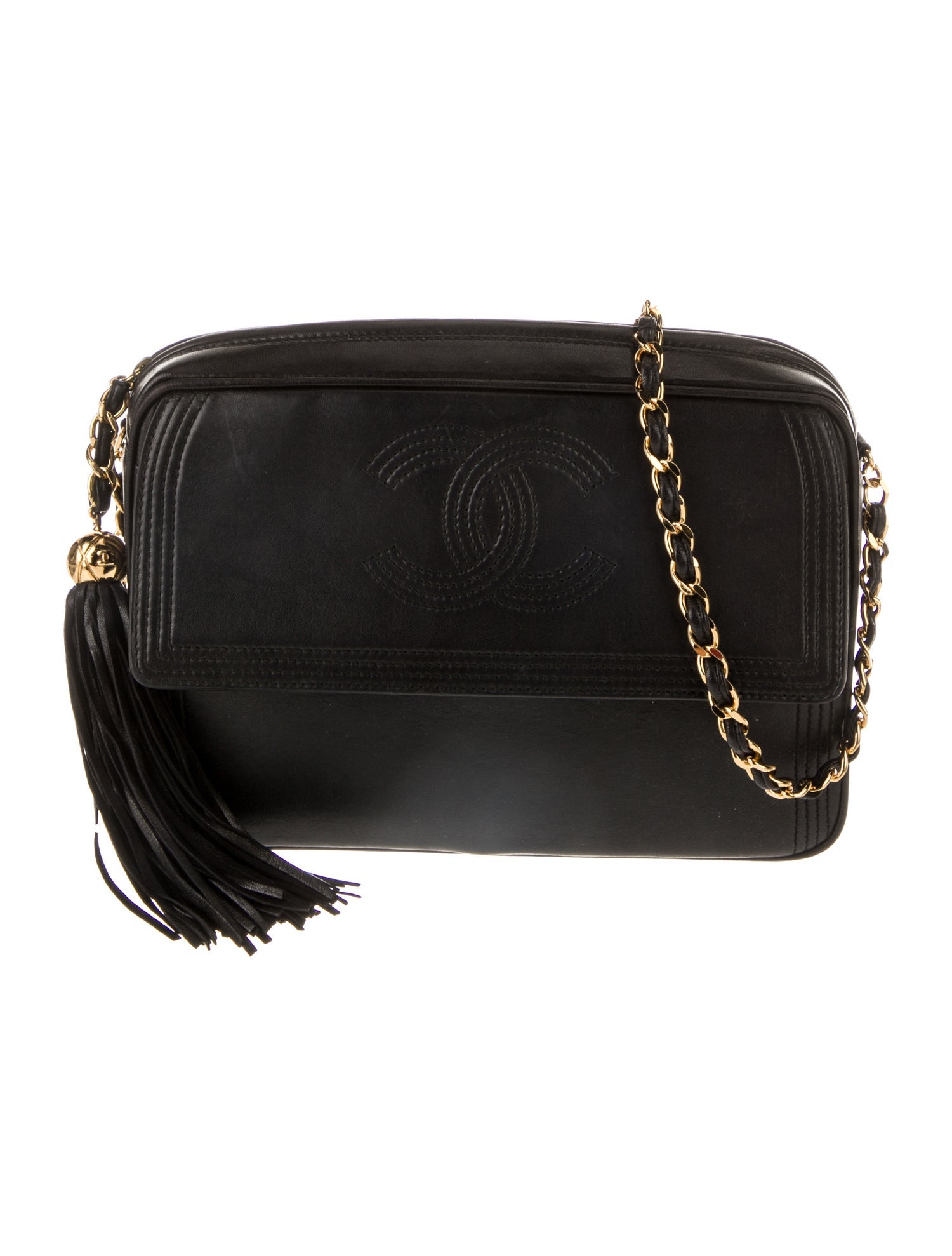 Chanel Front Pocket CC Tassel Crossbody