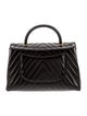Chanel Medium Chevron Lizard-Trimmed Coco Handle Flap Bag