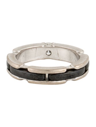 Chanel 18K Diamond & Ceramic Ultra Band Ring