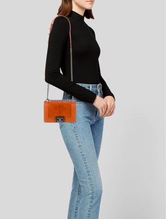 Chanel Small Python Boy Bag