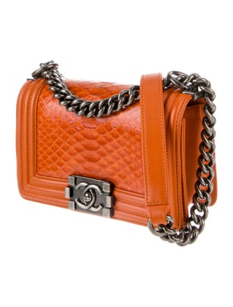 Chanel Small Python Boy Bag