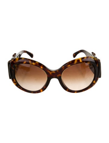 Chanel Sunglasses Interlocking CC Logo Oversize