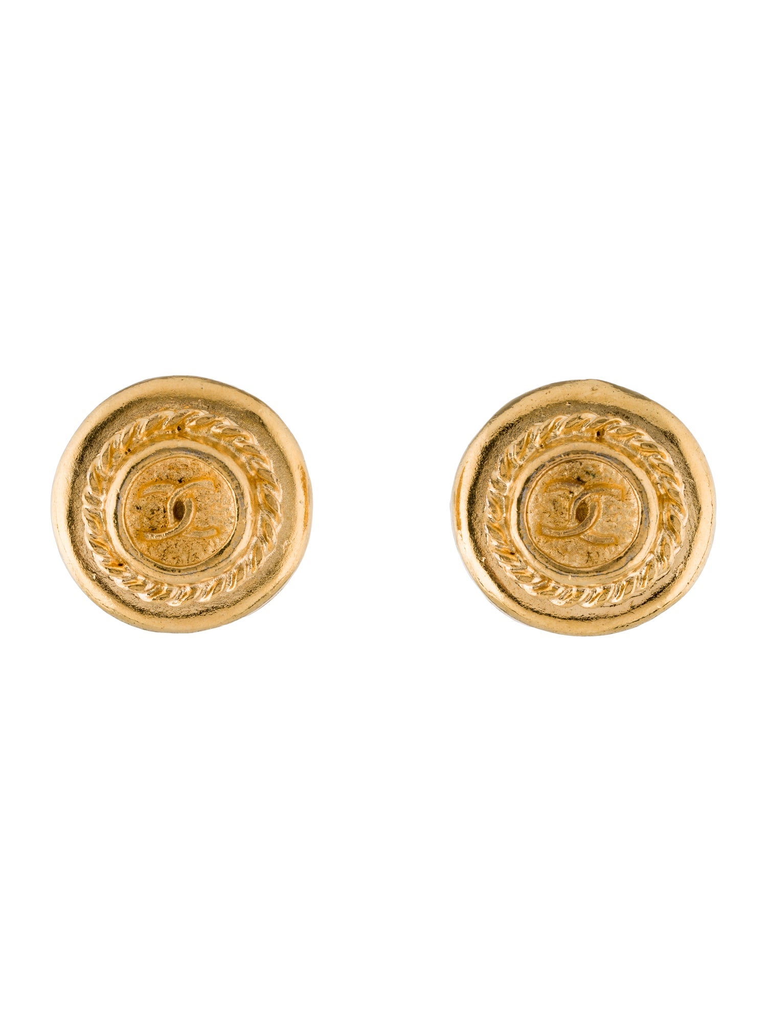 Chanel Vintage CC Clip-On Earrings