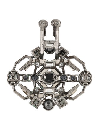 Chanel Strass CC Single Clip-On Earring