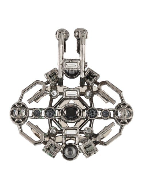 Chanel Strass CC Single Clip-On Earring