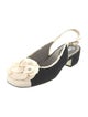 Chanel 2010 Interlocking CC Logo Slingback Pumps