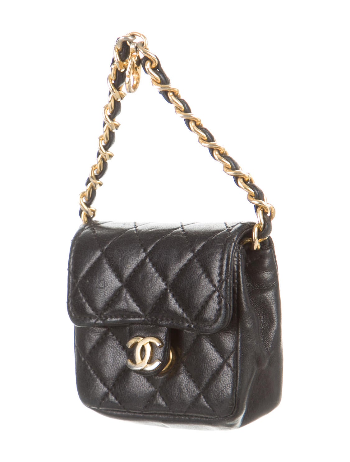 Chanel Micro Mini Bag Charm - Black Keychains, Accessories