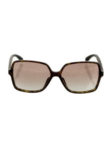 Chanel Sunglasses Interlocking CC Logo Oversize