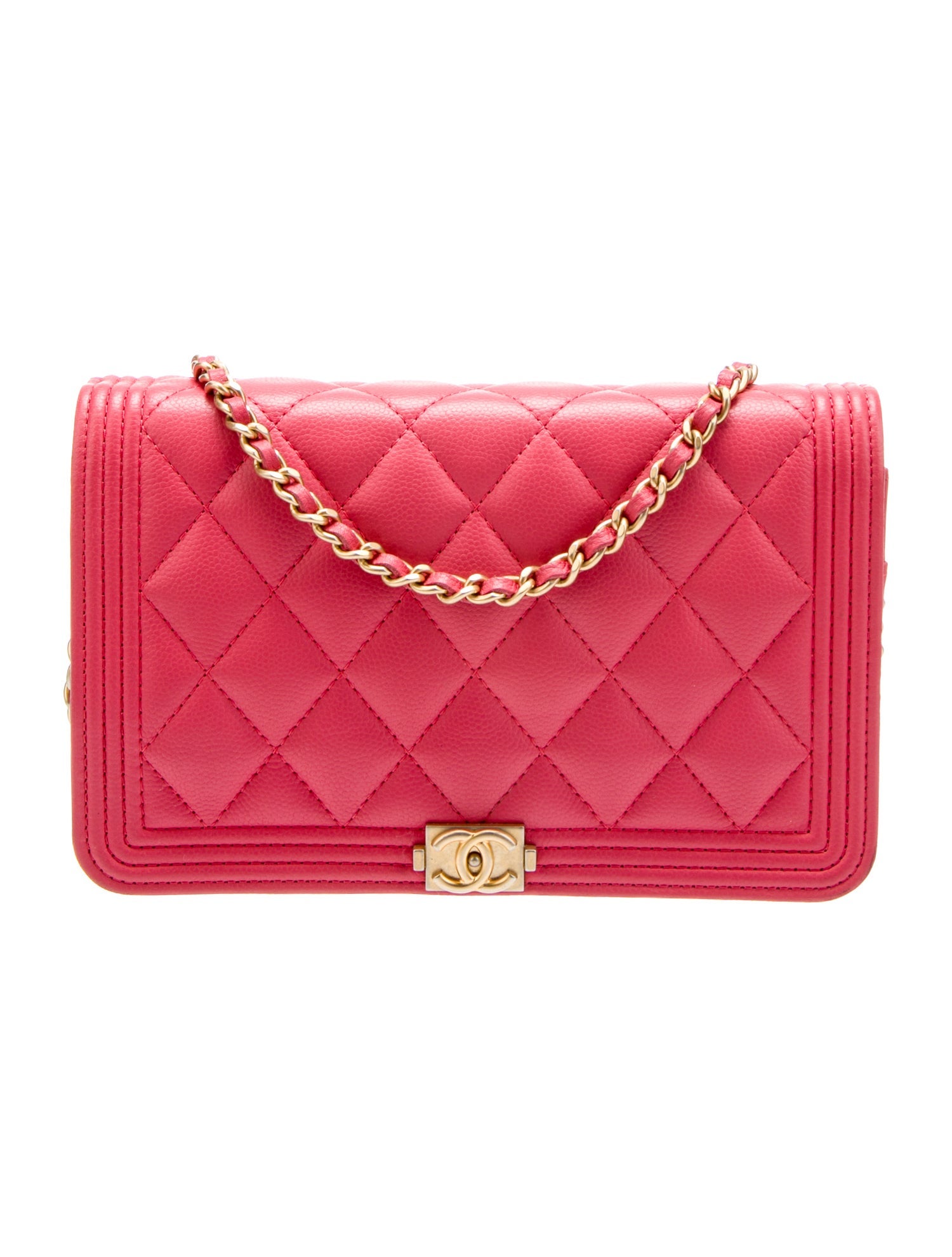 Chanel Boy Wallet On Chain Pink Crossbody Bags, Handbags CHA1130768