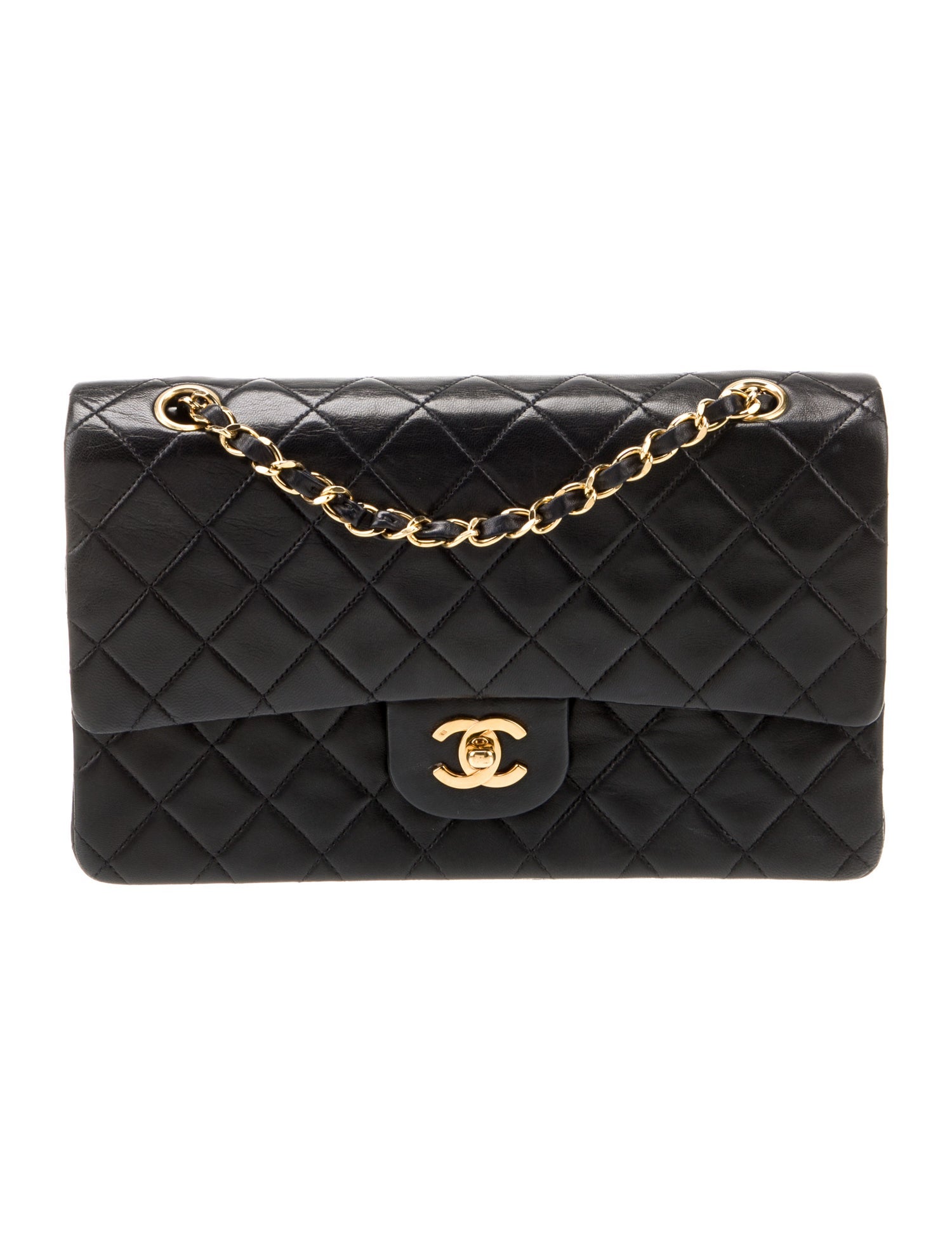 Chanel Classic Medium Double Flap Bag Black Shoulder Bags, Handbags