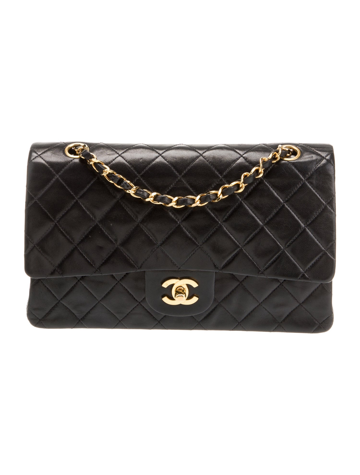 Chanel Classic Medium Double Flap Bag Black Shoulder Bags, Handbags