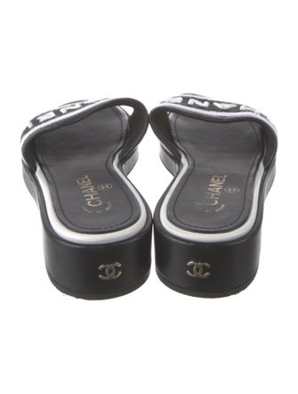 Chanel 2021 Interlocking CC Logo Slides