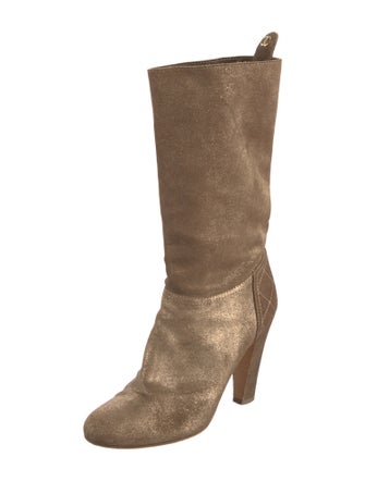 Chanel 2010 Interlocking CC Logo Boots