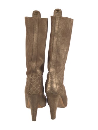 Chanel 2010 Interlocking CC Logo Boots