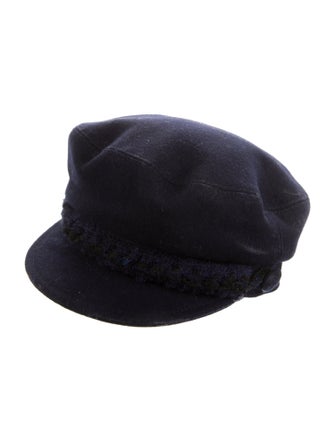 Chanel Wool CC Newsboy Hat