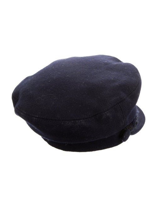 Chanel Wool CC Newsboy Hat