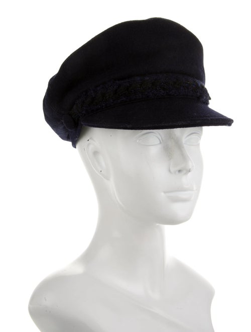 Chanel Wool CC Newsboy Hat
