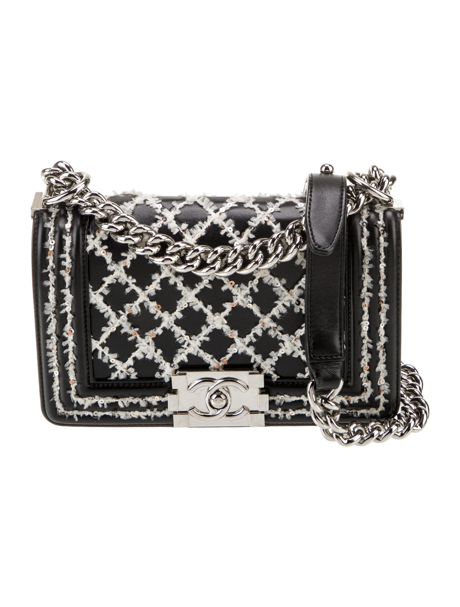 Chanel Small Sequin Stitch Boy Bag