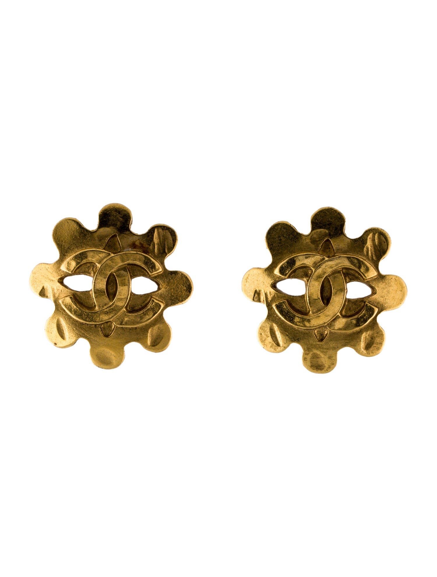 Chanel Vintage CC Clip-On Earrings