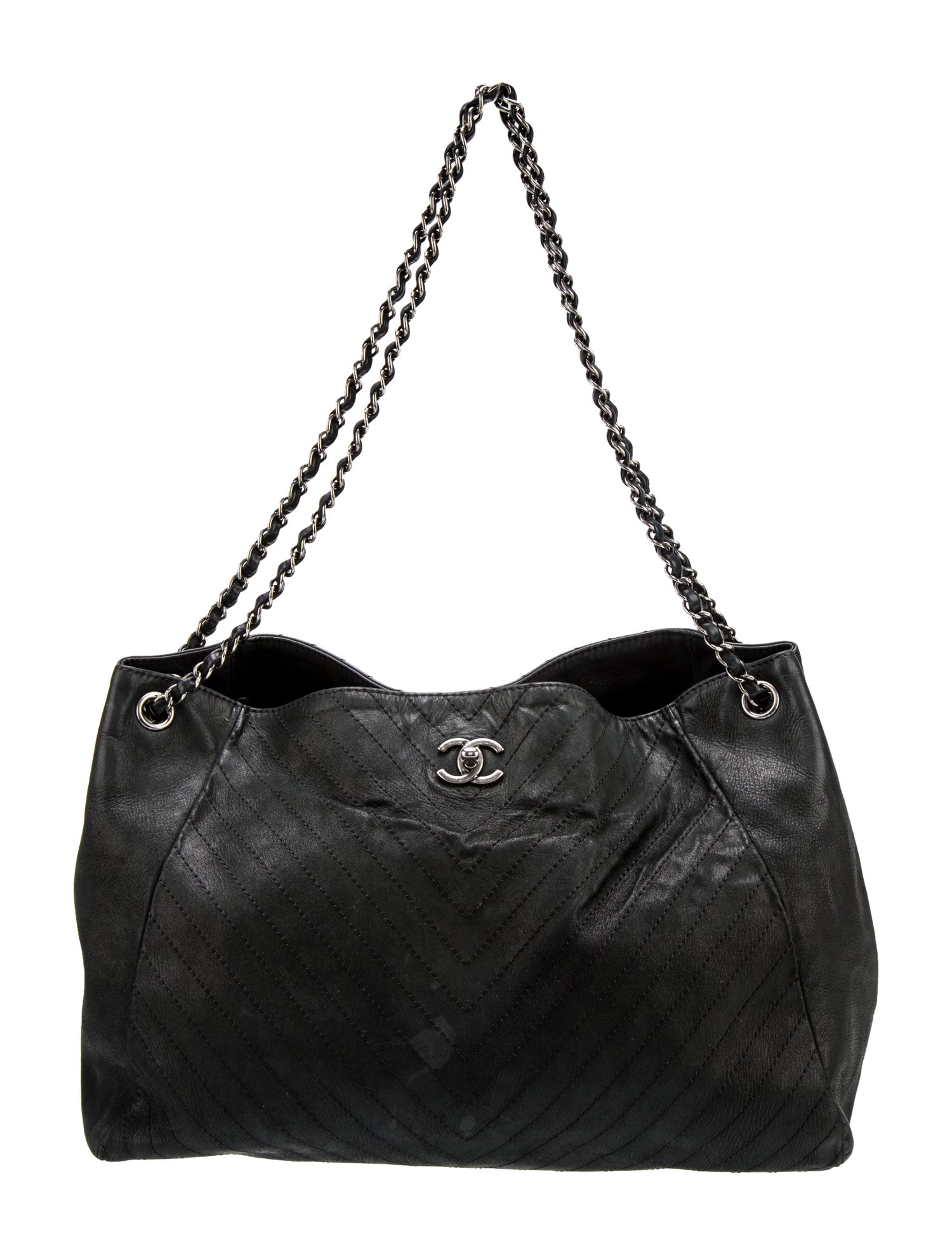Chanel Large Supple Rock Tote Black Totes, Handbags CHA1135540