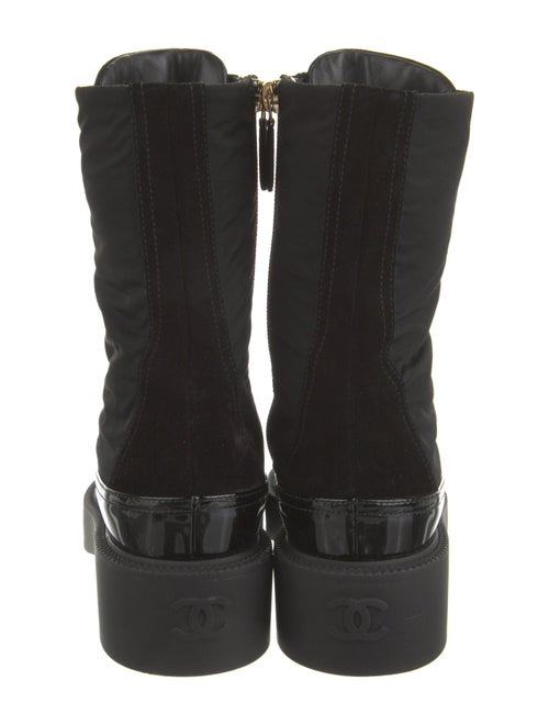 Chanel 2021 Interlocking CC Logo Combat Boots