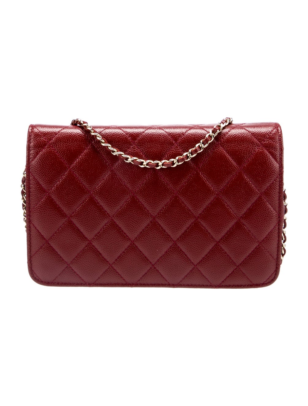 Chanel Golden Class Wallet On Chain Red Crossbody Bags, Handbags