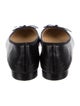 Chanel Interlocking CC Logo Leather Ballet Flats