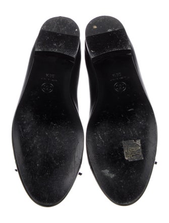 Chanel Interlocking CC Logo Leather Ballet Flats