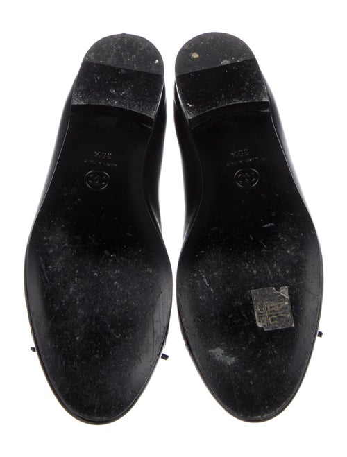 Chanel Interlocking CC Logo Leather Ballet Flats
