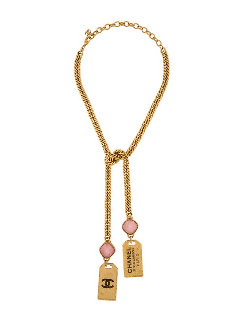 Chanel 2020 Resin Rue Cambon CC Lavalier Necklace