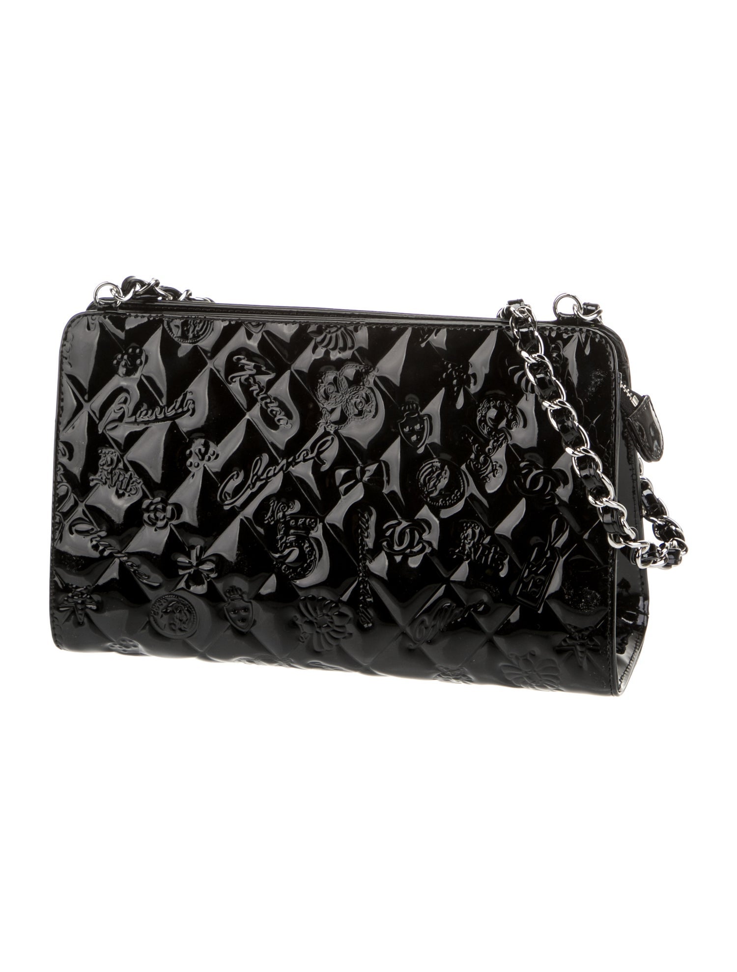 Chanel Precious Symbols Pochette - Black Shoulder Bags, Handbags