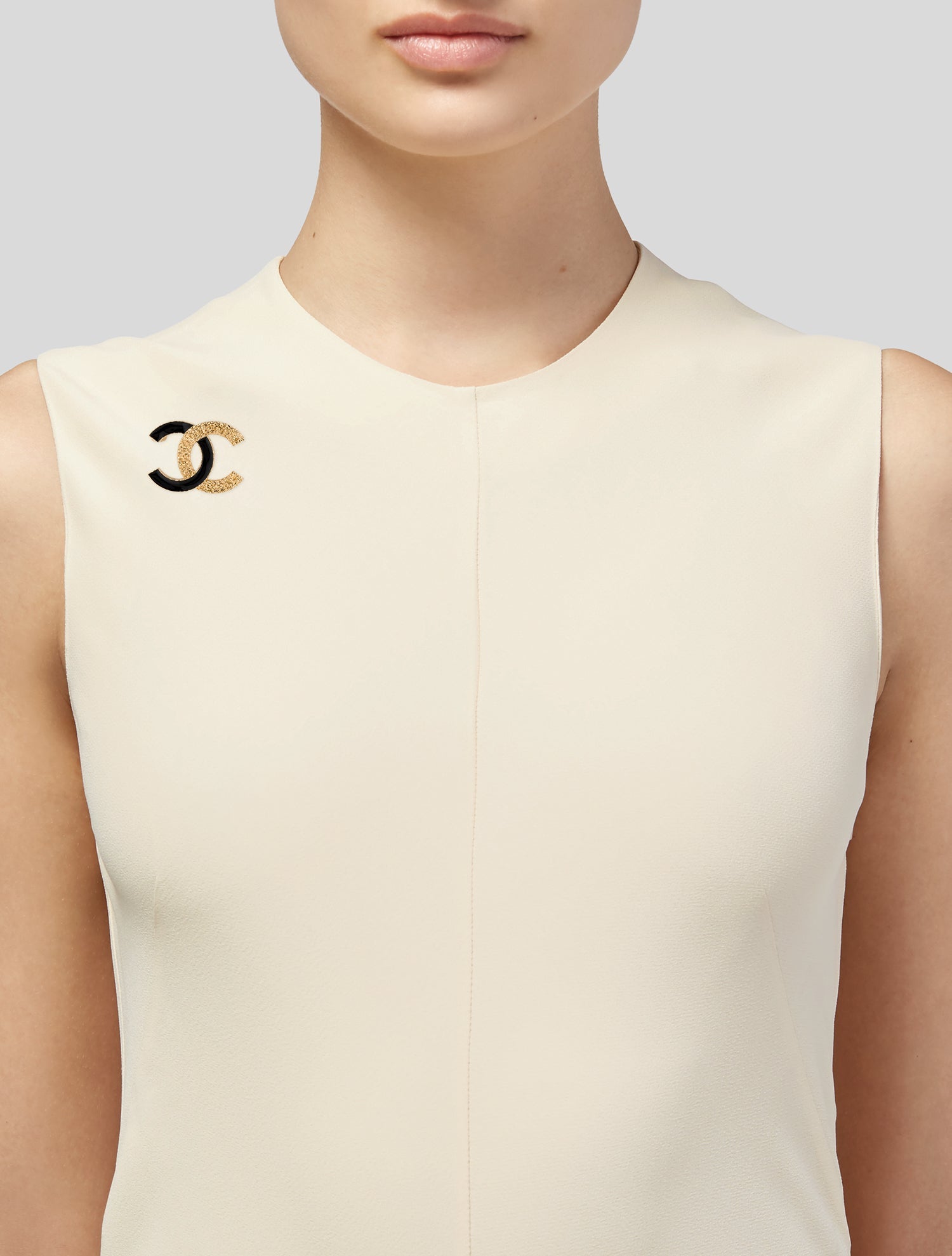 Chanel 2024 Enamel CC Logo Brooch