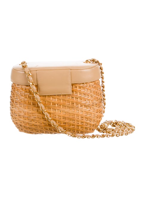Chanel Wicker Basket Crossbody Bag Handbags CHA113754 The RealReal