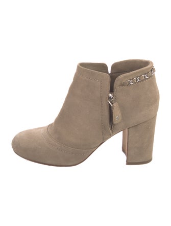 Chanel 2014 Chain-Link Accent Boots