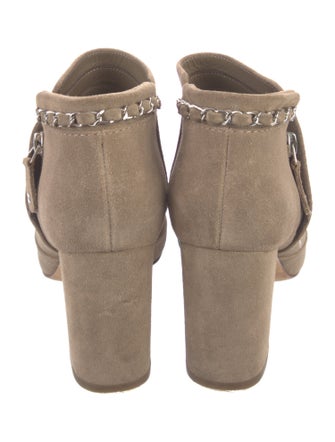 Chanel 2014 Chain-Link Accent Boots