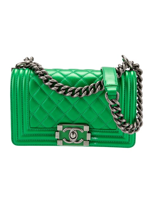Chanel Metallic Small Boy Bag