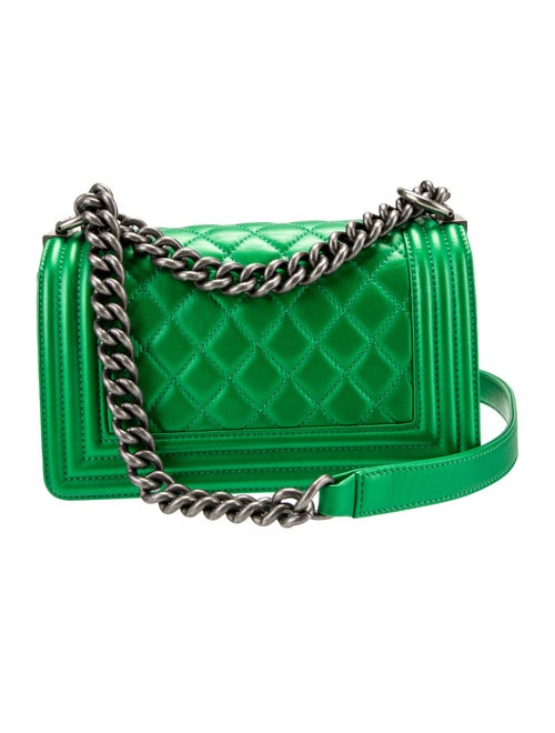 Chanel Metallic Small Boy Bag