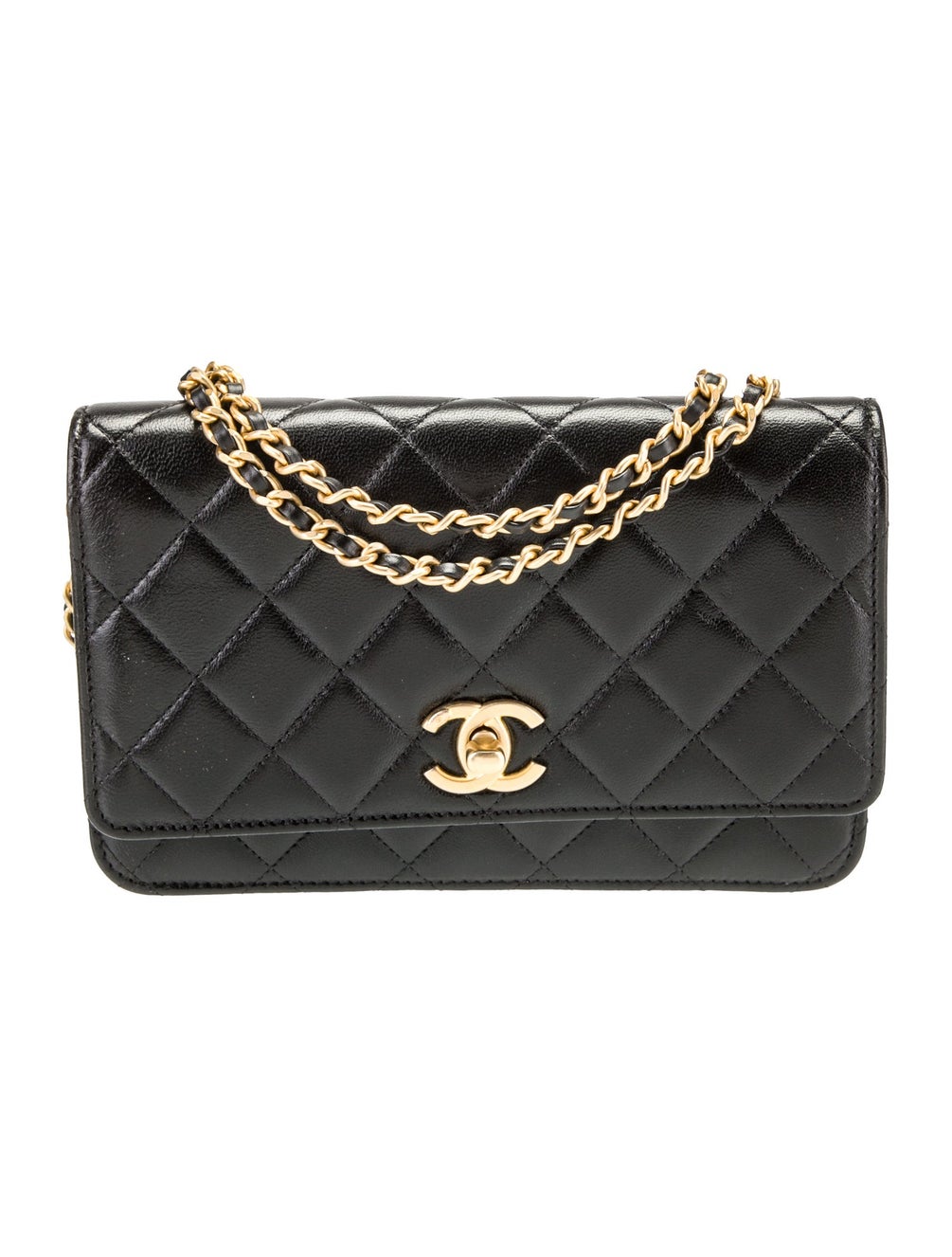 Chanel Pearl Crush Wallet On Chain Black Crossbody Bags, Handbags