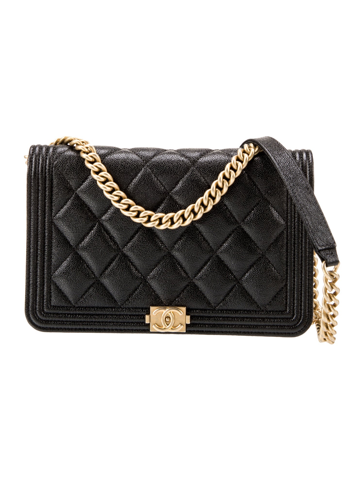 Chanel Boy Wallet On Chain Black Crossbody Bags, Handbags